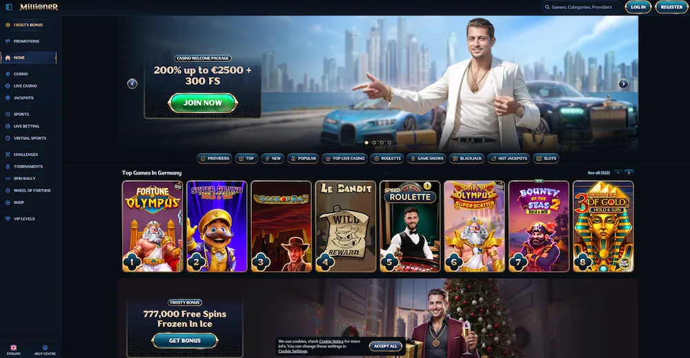 #1 Millioner Casino - Beste no CRUKS casino